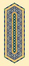 Turkish, Arabic, African, Islamic Ottoman Empire\'s era traditional seamless ceramic tile, vector floral pattern