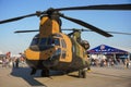 Turkish Army Boeing CH-47F Chinook display in Istanbul Ataturk Airport during Teknofest Istanbul, Turkiye