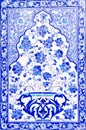 Turkish artistic wall tile Royalty Free Stock Photo