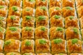 Turkish baklava dessert made of filo pastry Royalty Free Stock Photo