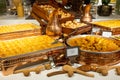 Turkish baklava. Ramadan sweets. Ramadan background. Sweet food. Smorgasbord buffet in hotel