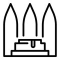 Turkish bath hammam icon, outline style