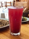 Turkish Beverage Hosaf or Komposto made with Dry Fruits / Traditional Drink From Turkey at Restaurant.