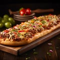 Turkish bread pide, Turkish pizza.