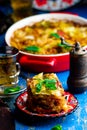 Turkish cabbage casserole with minced meat Royalty Free Stock Photo