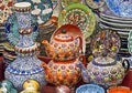 Ceramics on Grand bazaar Istanbul Royalty Free Stock Photo