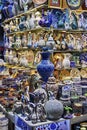 Ceramics on Istanbul bazaar Royalty Free Stock Photo