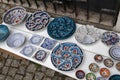 Turkish ceramics in street,Istanbul, Turkey.