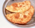 Turkish cheese pie fried in oil ( Cig borek ) Royalty Free Stock Photo