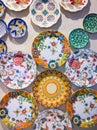 Turkish chinaware in Grand Bazaar Royalty Free Stock Photo