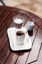 Turkish coffe on the table Royalty Free Stock Photo
