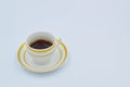 Turkish coffee cup on white background Royalty Free Stock Photo