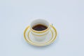 Turkish coffee cup on white background Royalty Free Stock Photo