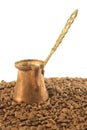 Turkish Coffee Cezve or Ibrik Royalty Free Stock Photo