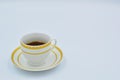 Turkish coffee cup on white background Royalty Free Stock Photo