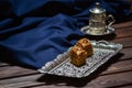 Turkish Coffee Turkish Delight Turk kahvesi ve turk lokumu Royalty Free Stock Photo