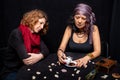 Turkish Coffee  and Fortune Telling lady Royalty Free Stock Photo