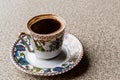 Turkish Coffee in ottoman cup Royalty Free Stock Photo