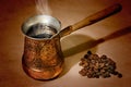 Turkish coffee pot Royalty Free Stock Photo