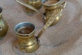 Turkish Coffee prepared in sand