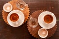 Turkish coffee served with turkish delight lokum