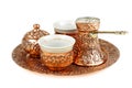 Turkish coffee set Royalty Free Stock Photo