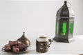 turkish coffee with sweets candle holder. High quality beautiful photo concept