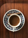 Turkish coffee with sweet stick