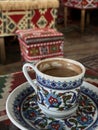 turkish coffeecup coffee in Istambul 2024 march Royalty Free Stock Photo