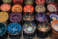 Turkish colorful ornamental ceramic souvenir plates