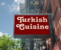 Turkish Cuisine Sign