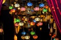 Turkish decorative lamps on Grand Bazaar at Istanbul