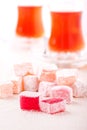 Turkish delight cubes Royalty Free Stock Photo