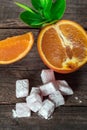 Turkish Delight, eastern delicacy with orange slices