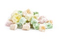 Turkish delight isolated on white background Royalty Free Stock Photo