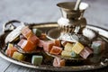 Turkish Delight / Kus Lokumu. Royalty Free Stock Photo