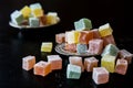 Turkish Delight / Kus Lokumu. Royalty Free Stock Photo