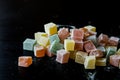 Turkish Delight / Kus Lokumu. Royalty Free Stock Photo