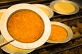 Turkish dessert kunefe, kunafa, kadayif with pistachio powder an Royalty Free Stock Photo