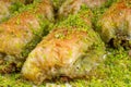 Turkish dessert sobiyet baklava