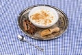 Turkish Dessert Sutlac / Rice Pudding Royalty Free Stock Photo