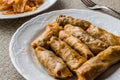 Turkish Dolma Lahana Sarmasi / Cabbage Rolls. Royalty Free Stock Photo