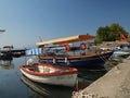 Turkish dolmus taxi boats Royalty Free Stock Photo