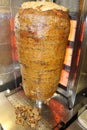 Turkish doner kebab traditional meat food and oriental.
