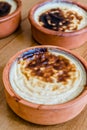 Turkish Dssert Rice Pudding Sutlac / Custard Royalty Free Stock Photo