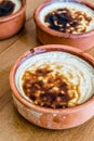 Turkish Dssert Rice Pudding Sutlac / Custard Royalty Free Stock Photo