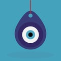 Turkish evil eye amulet pendant Royalty Free Stock Photo