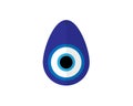 Turkish evil eye symbol - The Nazar Boncuk charm symbol flat design