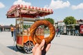 Turkish fast food bagel called Simit