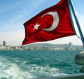 Turkish Flag Royalty Free Stock Photo